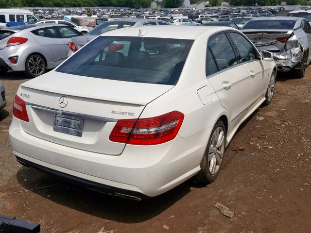 WDDHF2EB1CA518369 - 2012 MERCEDES-BENZ E 350 BLUE WHITE photo 4