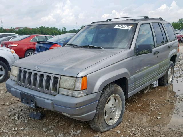 1J4GZ58S3VC711795 - 1997 JEEP GRAND CHER GRAY photo 2