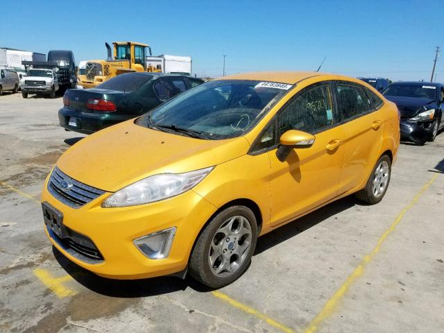 3FADP4CJ6BM217289 - 2011 FORD FIESTA SEL YELLOW photo 2