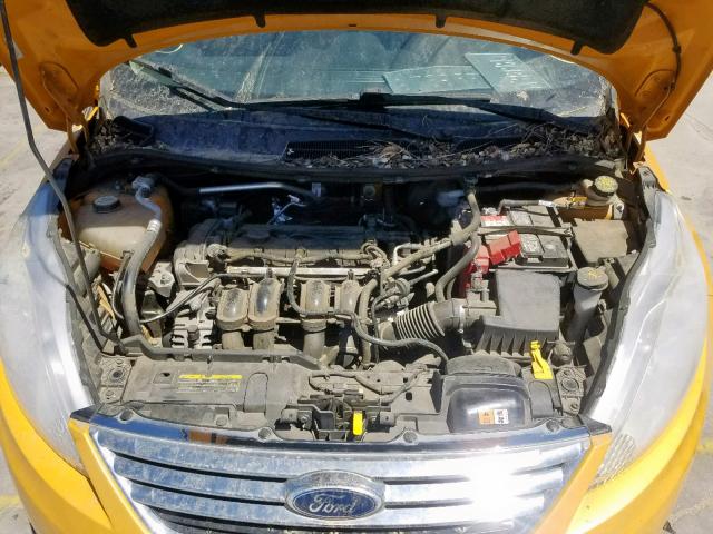 3FADP4CJ6BM217289 - 2011 FORD FIESTA SEL YELLOW photo 7