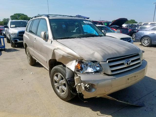 JTEEP21A550131285 - 2005 TOYOTA HIGHLANDER TAN photo 1