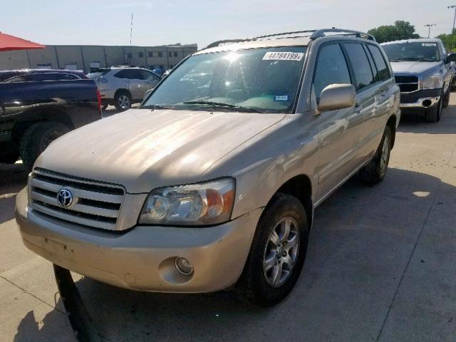 JTEEP21A550131285 - 2005 TOYOTA HIGHLANDER TAN photo 2