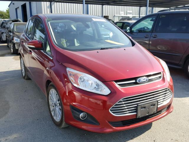 1FADP5BU2DL531124 - 2013 FORD C-MAX SEL BURGUNDY photo 1