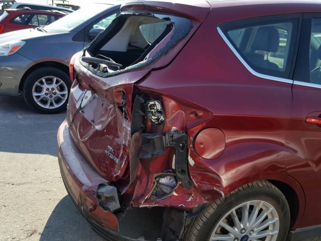 1FADP5BU2DL531124 - 2013 FORD C-MAX SEL BURGUNDY photo 9