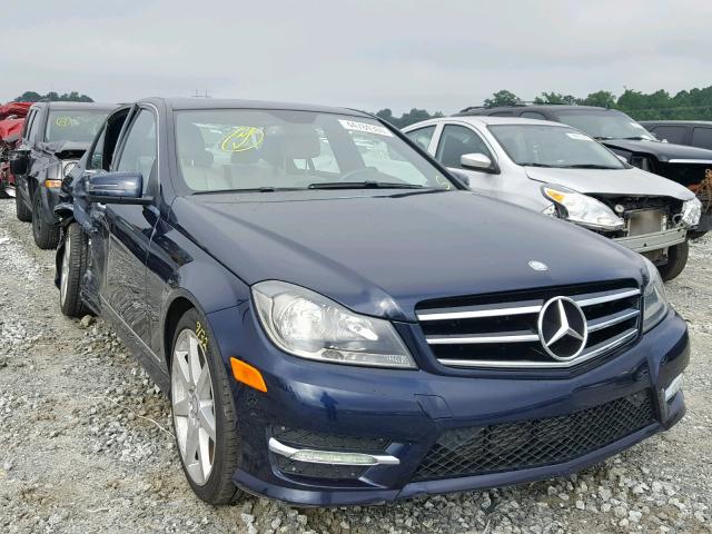 WDDGF4HB3ER317399 - 2014 MERCEDES-BENZ C 250 BLUE photo 1