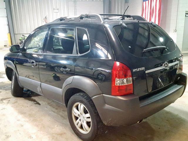 KM8JN72D68U863058 - 2008 HYUNDAI TUCSON SE BLACK photo 3