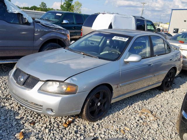 3N1AB51D54L731936 - 2004 NISSAN SENTRA SE- SILVER photo 2