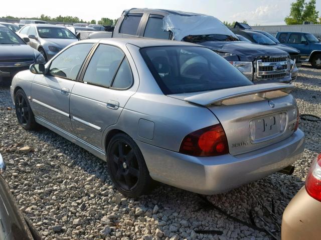 3N1AB51D54L731936 - 2004 NISSAN SENTRA SE- SILVER photo 3