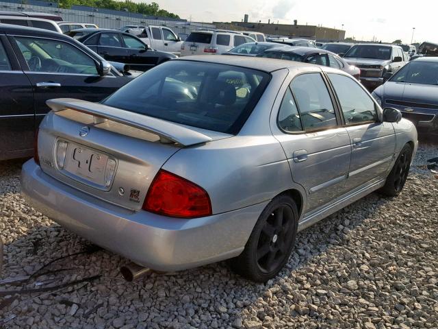 3N1AB51D54L731936 - 2004 NISSAN SENTRA SE- SILVER photo 4