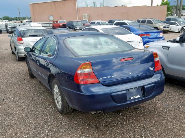 2C3HE66G34H694023 - 2004 CHRYSLER 300M BLUE photo 3