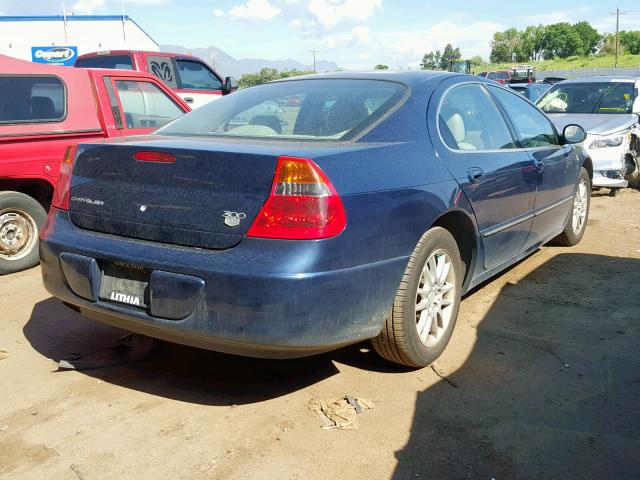 2C3HE66G34H694023 - 2004 CHRYSLER 300M BLUE photo 4