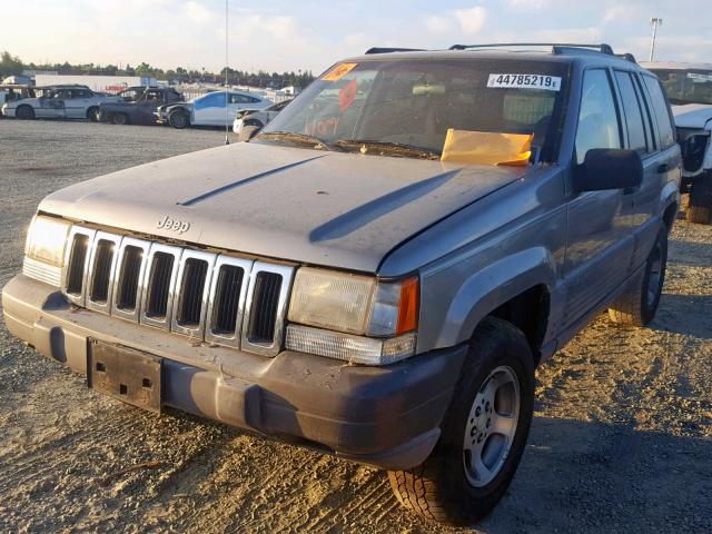 1J4GZ58Y3WC302962 - 1998 JEEP GRAND CHER SILVER photo 2