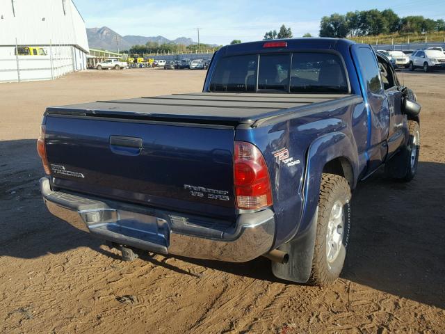 5TETU62N97Z358060 - 2007 TOYOTA TACOMA PRE BLUE photo 4