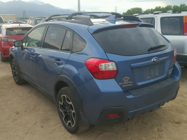 JF2GPAKC0GH346909 - 2016 SUBARU CROSSTREK BLUE photo 3