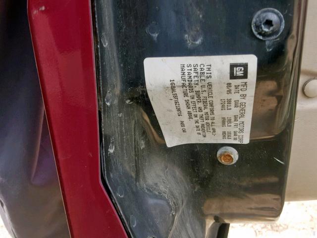 1G8AL55FX6Z120716 - 2006 SATURN ION LEVEL BURGUNDY photo 10