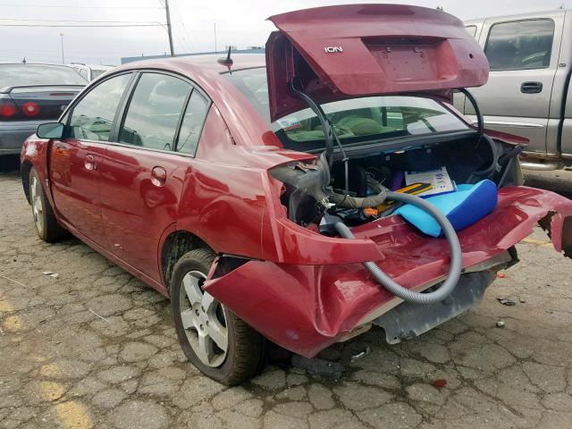 1G8AL55FX6Z120716 - 2006 SATURN ION LEVEL BURGUNDY photo 3