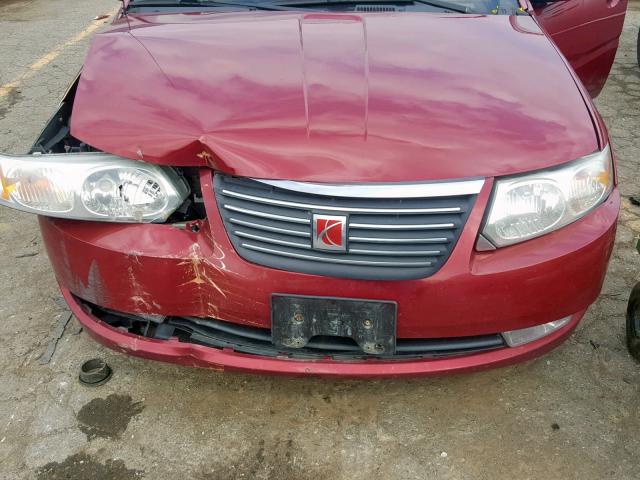 1G8AL55FX6Z120716 - 2006 SATURN ION LEVEL BURGUNDY photo 7
