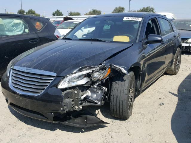 1C3CCBAB7DN691332 - 2013 CHRYSLER 200 LX BLACK photo 2