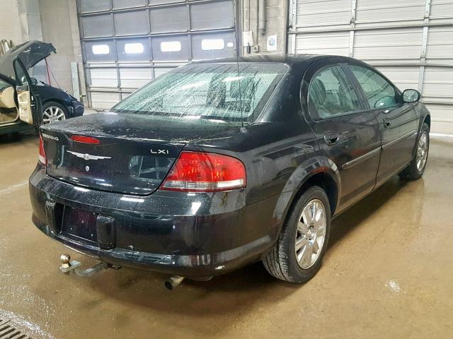 1C3EL56R64N148893 - 2004 CHRYSLER SEBRING LX BLACK photo 4