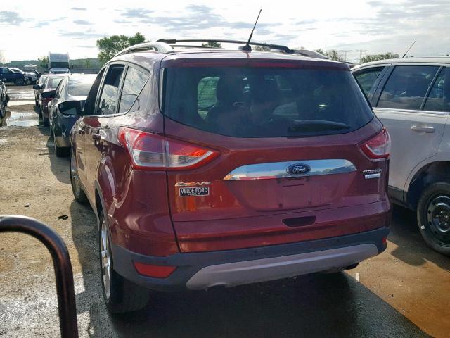 1FMCU0JX0EUC17704 - 2014 FORD ESCAPE TIT BURGUNDY photo 3