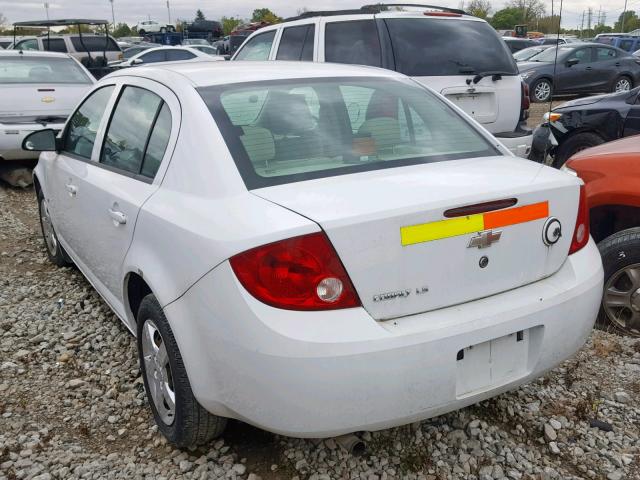 1G1AK55F467862901 - 2006 CHEVROLET COBALT LS WHITE photo 3