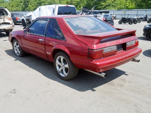 1FABP28M1FF100112 - 1985 FORD MUSTANG LX RED photo 3