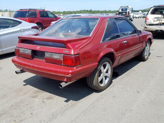 1FABP28M1FF100112 - 1985 FORD MUSTANG LX RED photo 4