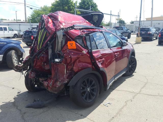 2T3RFREV1JW723058 - 2018 TOYOTA RAV4 ADVEN RED photo 4