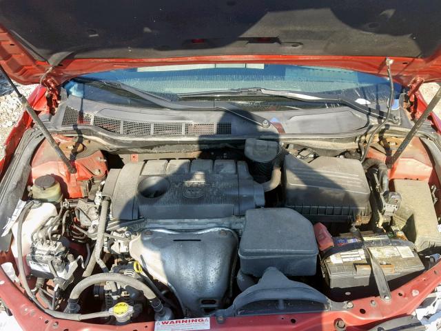 4T4BF3EK4BR091225 - 2011 TOYOTA CAMRY BASE RED photo 7