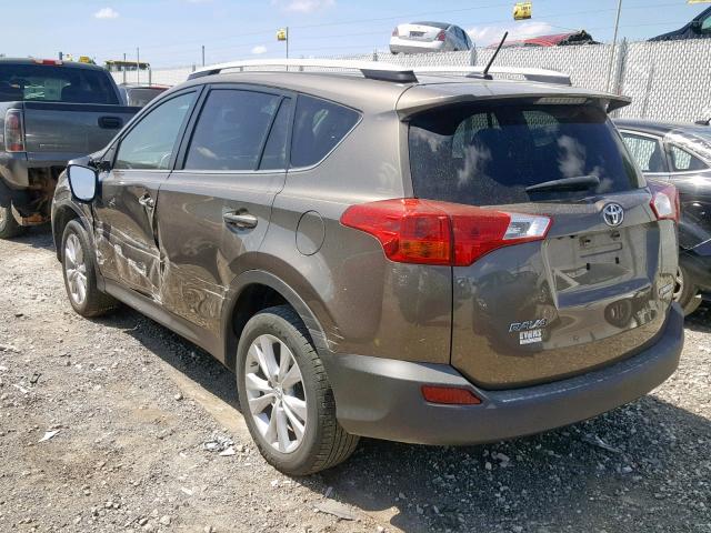 2T3DFREV9FW255260 - 2015 TOYOTA RAV4 LIMIT BROWN photo 3