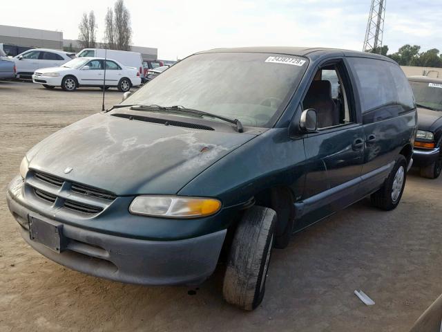 1B4GP45RXTB328332 - 1996 DODGE CARAVAN SE GREEN photo 2