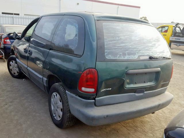 1B4GP45RXTB328332 - 1996 DODGE CARAVAN SE GREEN photo 3