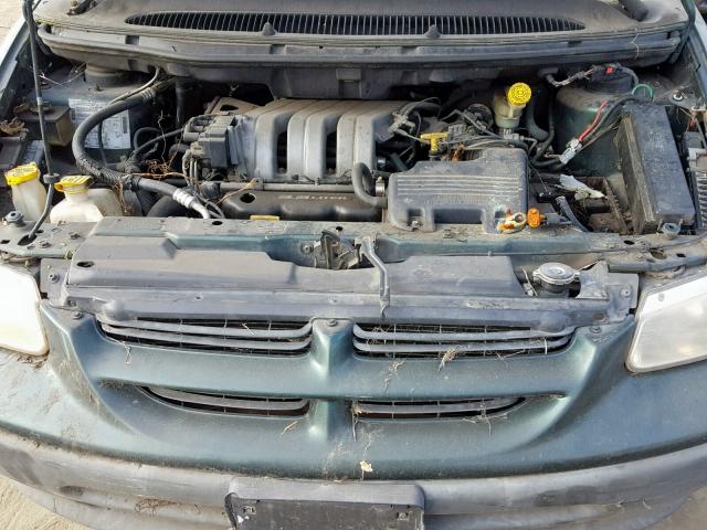 1B4GP45RXTB328332 - 1996 DODGE CARAVAN SE GREEN photo 7