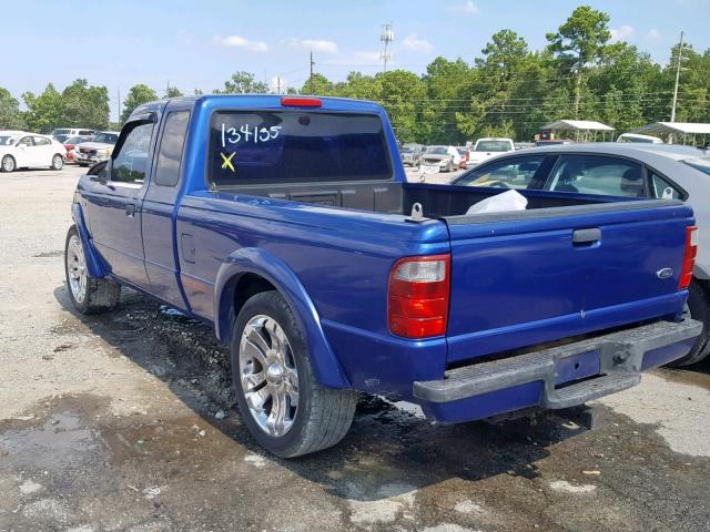 1FTYR14V73PB34469 - 2003 FORD RANGER SUP BLUE photo 3