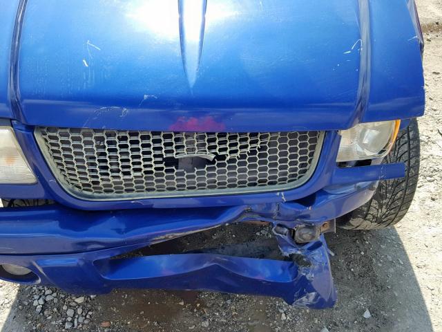 1FTYR14V73PB34469 - 2003 FORD RANGER SUP BLUE photo 7