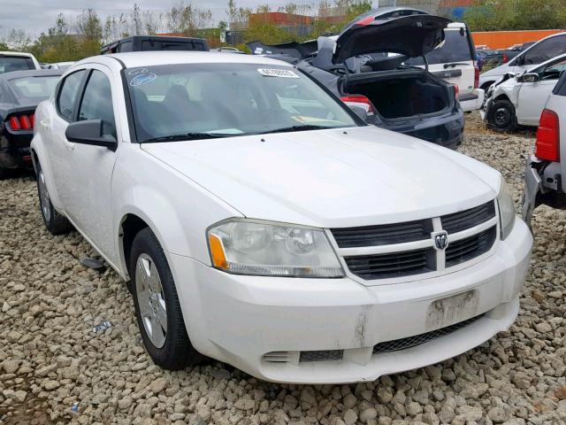 1B3LC46B69N538868 - 2009 DODGE AVENGER SE WHITE photo 1