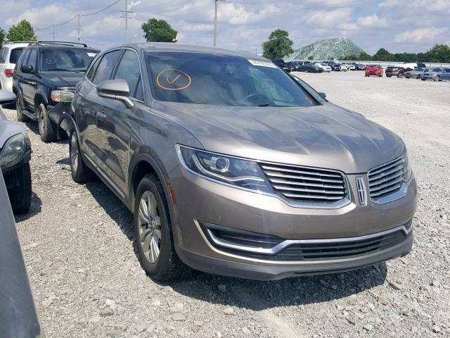 2LMPJ6JR5HBL16841 - 2017 LINCOLN MKX PREMIE GRAY photo 1