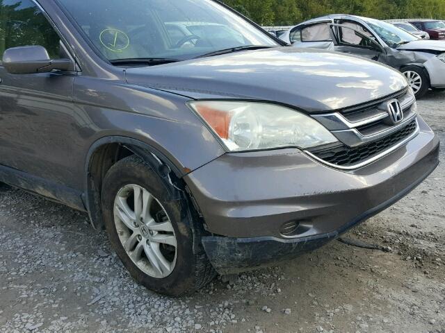 5J6RE4H77BL010778 - 2011 HONDA CR-V EXL BROWN photo 9