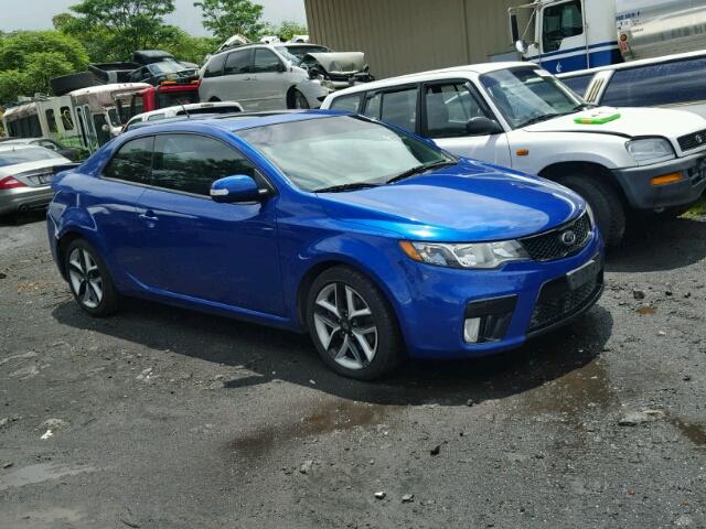 KNAFW6A33A5129436 - 2010 KIA FORTE SX BLUE photo 1