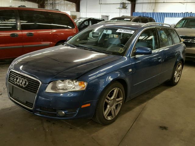 WAUKF98E57A231263 - 2007 AUDI A4 2.0T AV BLUE photo 2