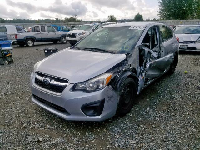 JF1GPAA63E8267697 - 2014 SUBARU IMPREZA SILVER photo 2