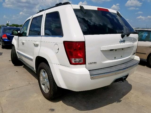 1J8HS58P17C660075 - 2007 JEEP GRAND CHER WHITE photo 3