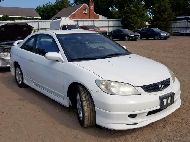 1HGEM21225L808573 - 2005 HONDA CIVIC DX WHITE photo 1