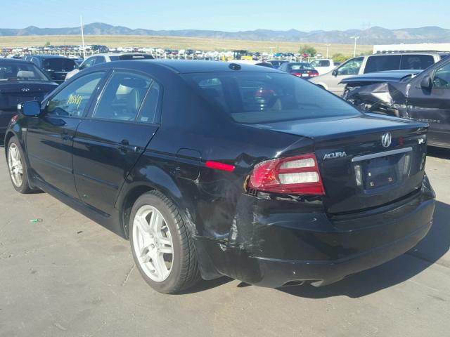 19UUA66247A026312 - 2007 ACURA TL BLACK photo 3