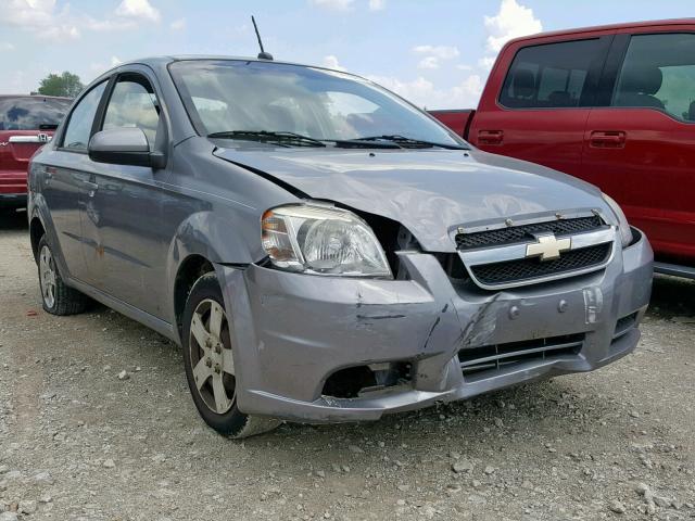 KL1TD5DE4AB100247 - 2010 CHEVROLET AVEO LS GRAY photo 1