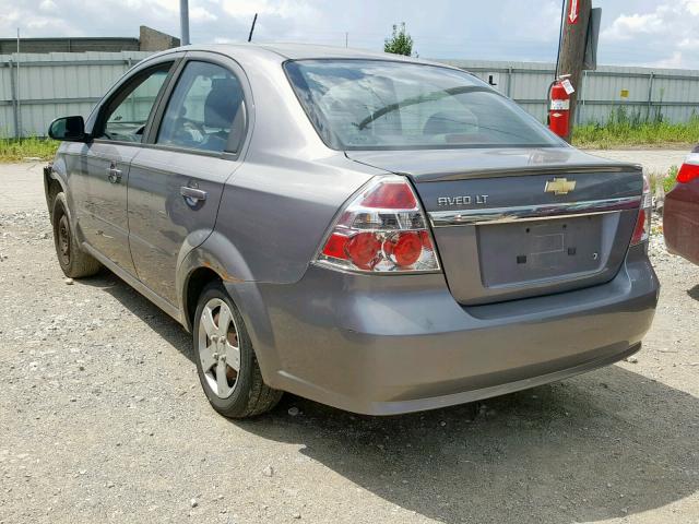 KL1TD5DE4AB100247 - 2010 CHEVROLET AVEO LS GRAY photo 3