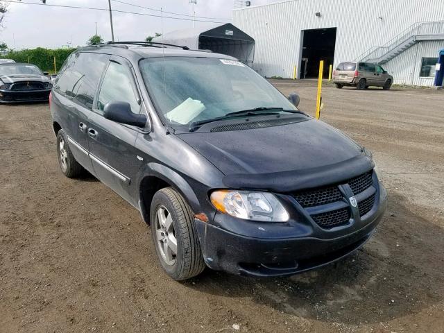 1D4GP25R54B536906 - 2004 DODGE CARAVAN SE BLACK photo 1