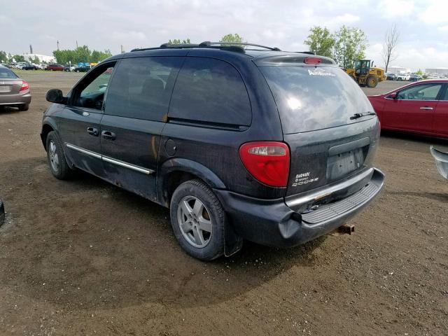 1D4GP25R54B536906 - 2004 DODGE CARAVAN SE BLACK photo 3