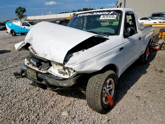 4F4YR12C51TM03114 - 2001 MAZDA B2500 WHITE photo 2