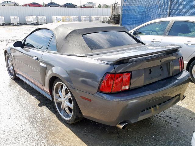 1FAFP45X83F419028 - 2003 FORD MUSTANG GT GRAY photo 3